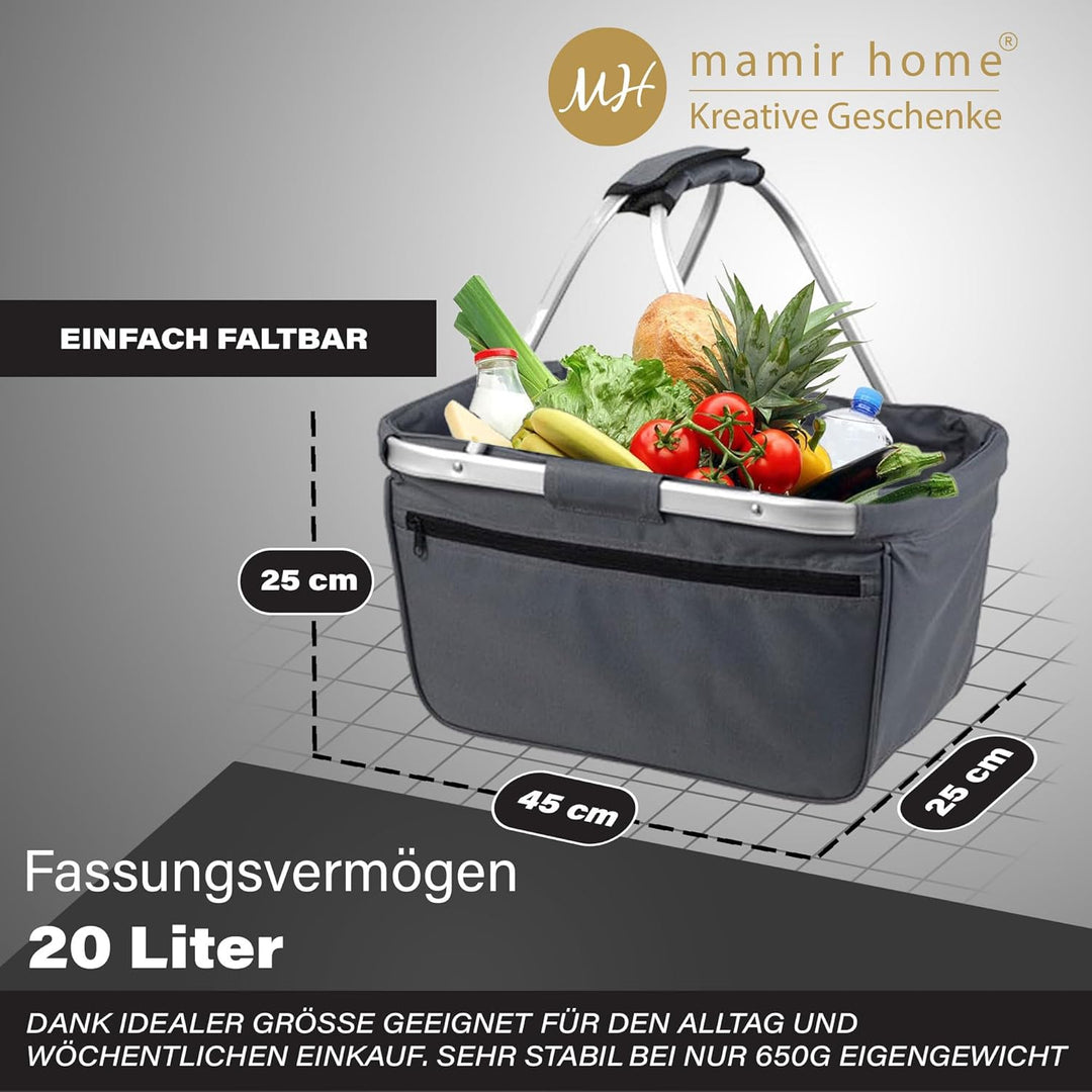 Personalisierter EINKAUFSKORB für OMA, faltbar und robust – Geschenkidee für Geburtstag, Weihnachten