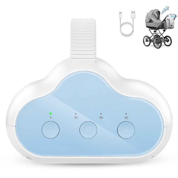 Kinderwagenschaukler, Elektrischer Automatische Babywippe, USB-C Wiederaufladbar Einschlafhilfe Baby