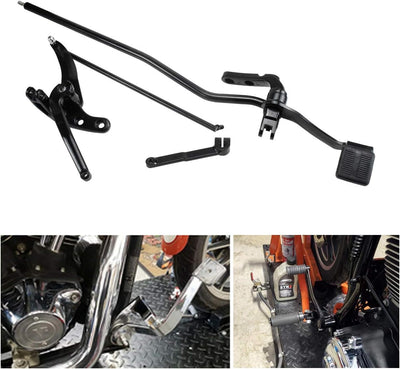 HDBUBALUS Motorrad Vorwärts Steuerungen Pegs Hebel Verbindungen Kit Set Fit für Harley Dyna Low Ride