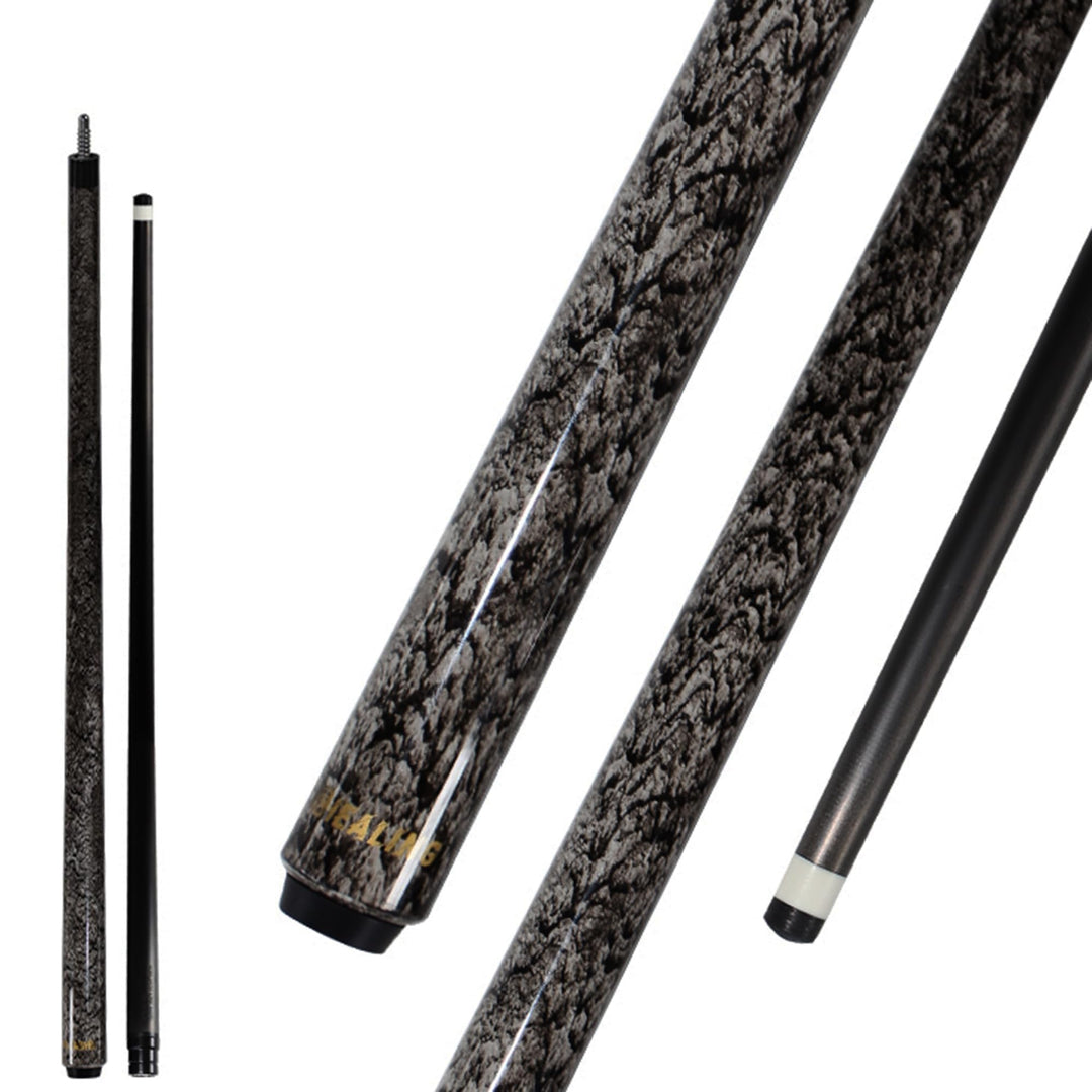 Billardqueue, Carbonfaser, 142 cm, Spitze 12 mm, Carom Billiards-Queue, professionell, mit Chalk und