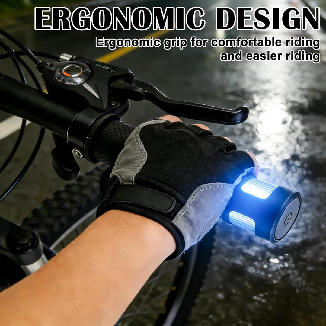 E Scooter Blinker, LED-Lenkerleuchte, Ergonomische Griffe für Elektroroller, Roller Blinklicht Rolle