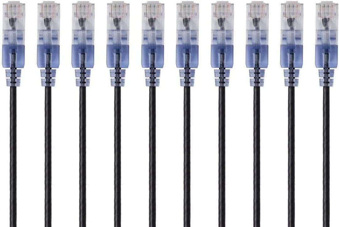 Monoprice Cat6A Ethernet-Patchkabel – 152 cm – Blau | Netzwerkkabel – RJ45, 550 MHz, UTP, reiner bla
