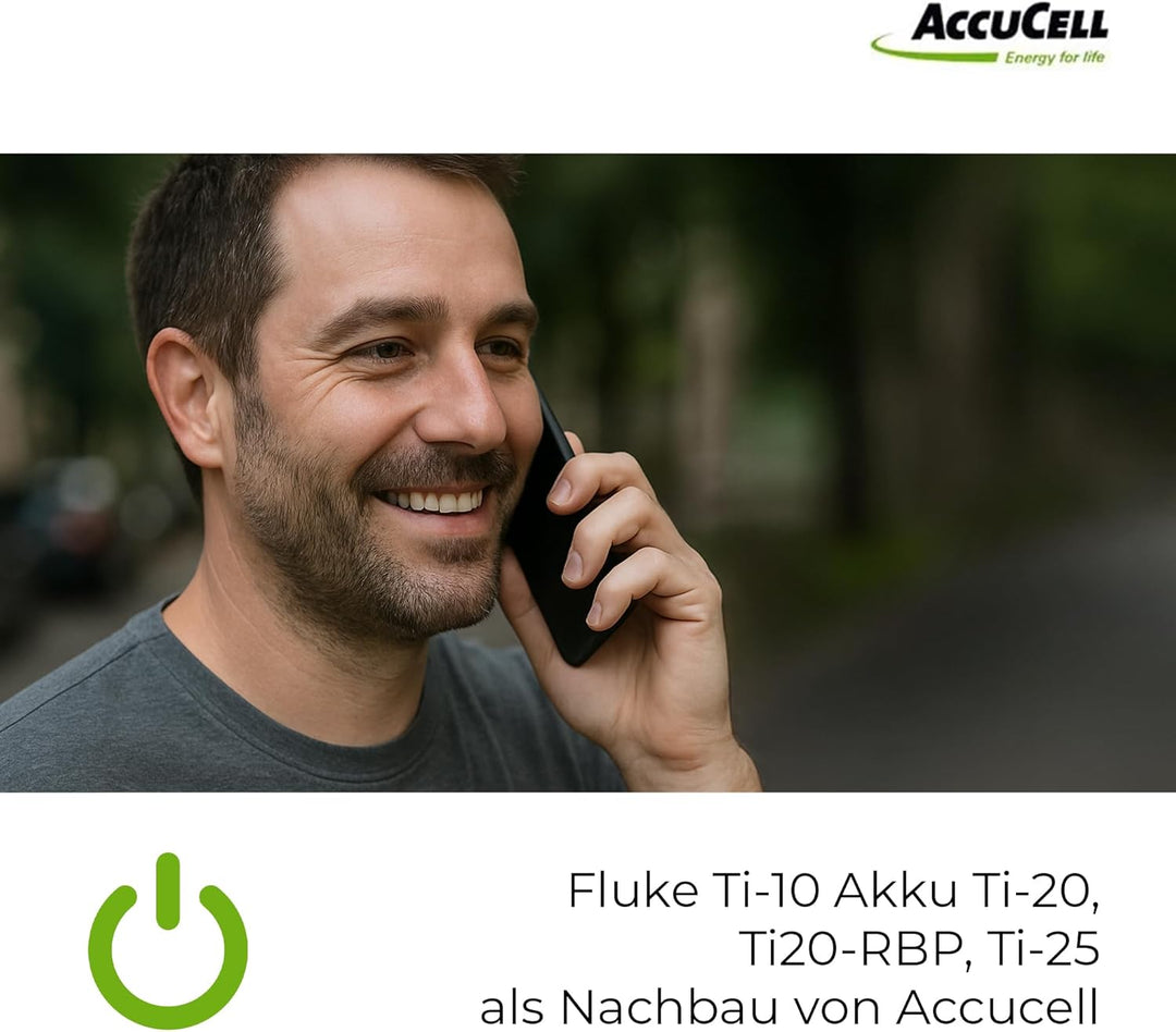 Fluke Ti-10 Akku Ti-20, Ti20-RBP, Ti-25 als Nachbau Akku von AccuCell