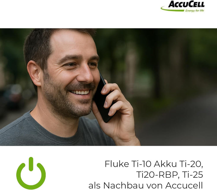 Fluke Ti-10 Akku Ti-20, Ti20-RBP, Ti-25 als Nachbau Akku von AccuCell