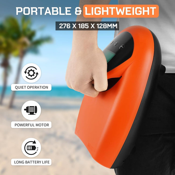 TONSIM Elektrische SUP Pumpe mit Akku, 20PSI Wiederaufladbar Kabellose Luftpumpe, LCD-Digitalanzeige