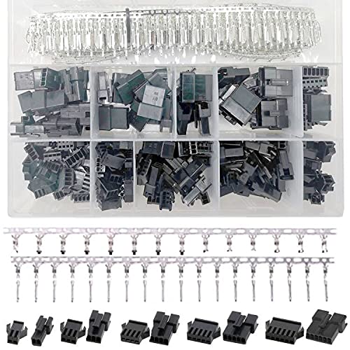 Ruidee 740 Stück 2.5mm 2 3 4 5 6 Pin JST SM Anschluss Männlich und Weiblich Stecker Gehäuse Adapter