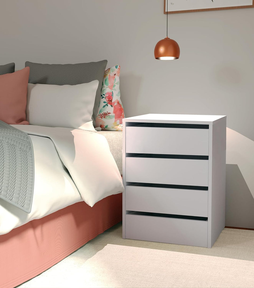 MUEBLES PITARCH Turin schubladen, Melamin, weiss, Blanco Brillo