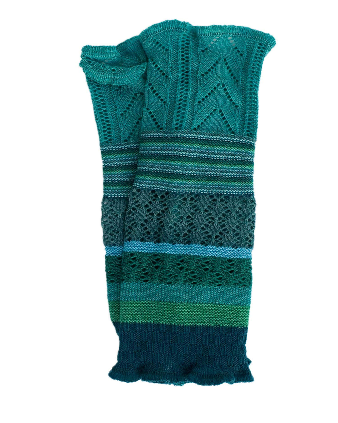 invero, Merino Armstulpen Ruby Mehrfarbig, 100% Wolle Pfefferminz, Pfefferminz