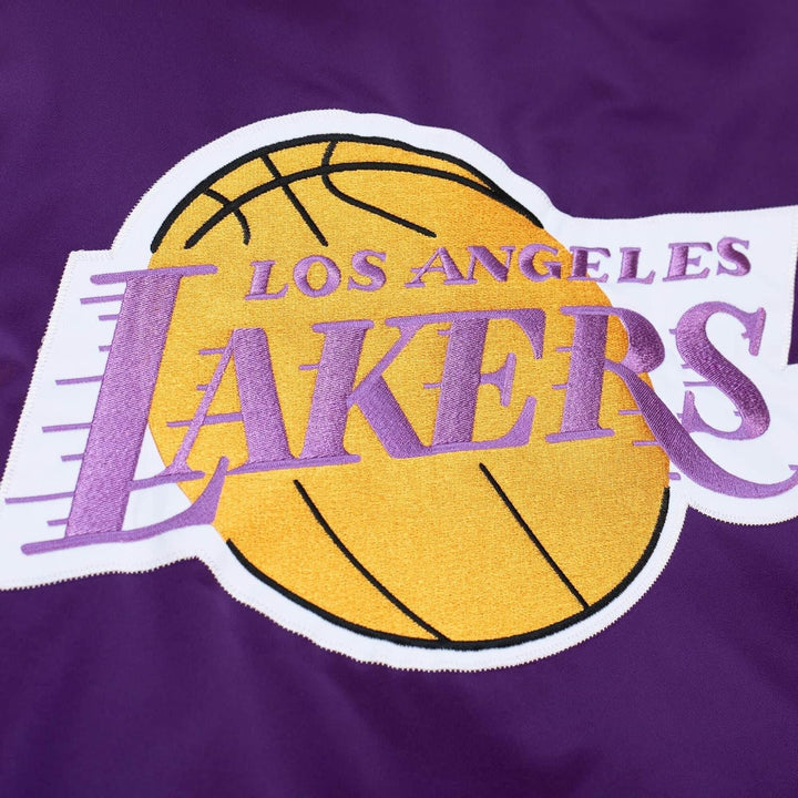 Mitchell & Ness NBA Heavyweight Satin Jacket, Los Angeles Lakers, Gelb