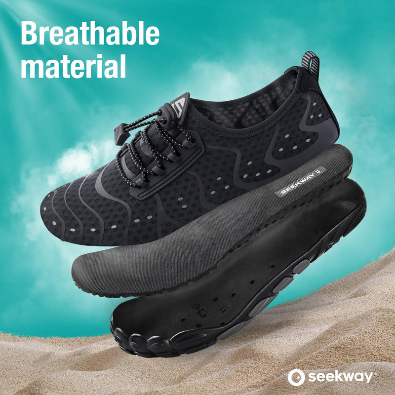 SEEKWAY Wasserschuhe Damen Herren Erwachsene Quick-Dry Aquaschuhe Schwimmen Fluss Pool See Wandern K