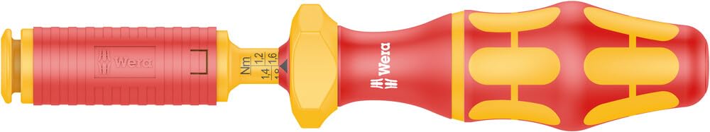 Wera 7440 VDE Kraftform einstellbarer Drehmoment-Handhalter, 9 mm Hex, 0,3 - 1,2 Nm, Wera 0507475200