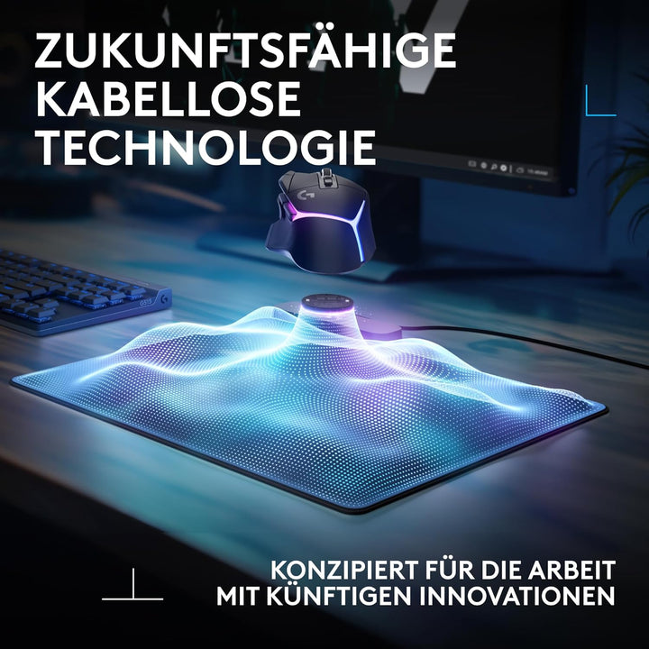 Logitech G POWERPLAY 2, Kabelloses Lade-Mauspad für kompatible Logitech G Gaming-Mäuse, 34,5 x 28,4