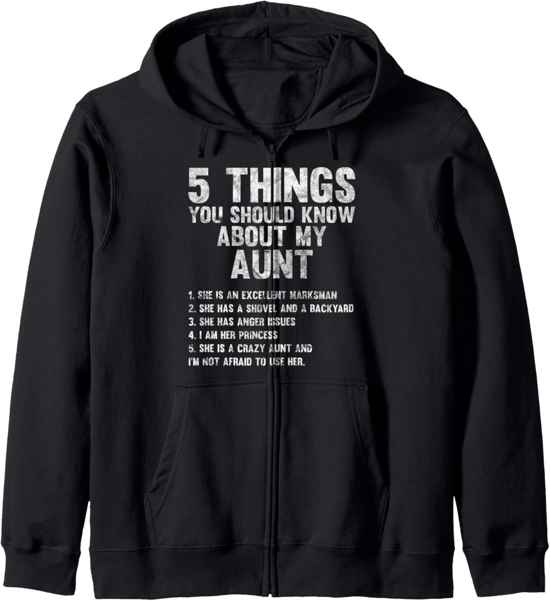 5 Things You Should Know About My Aunt Kapuzenjacke