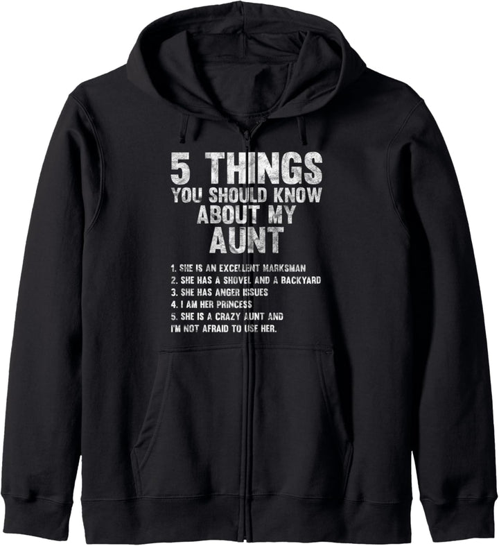 5 Things You Should Know About My Aunt Kapuzenjacke