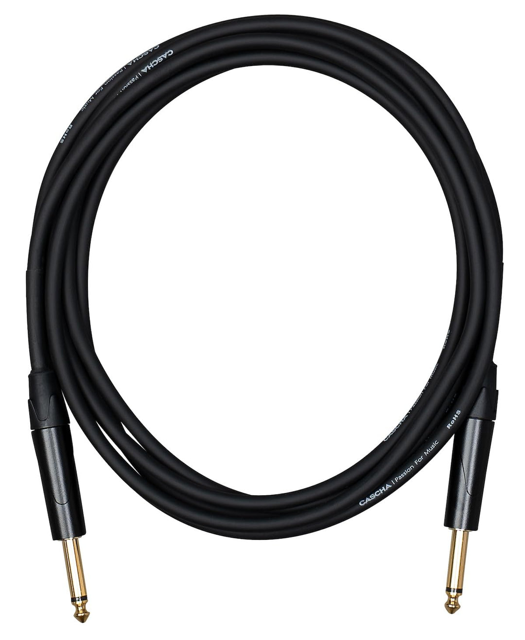 Cascha Advanced Line Guitar Cable, Black, 6m