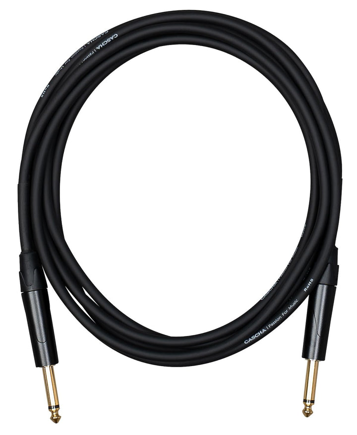Cascha Advanced Line Guitar Cable, Black, 6m