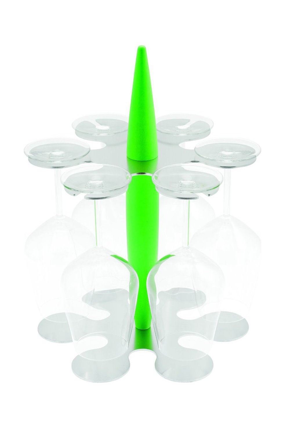 Legnoart Glasständer Felix HORA mit 6 Glässern FH-1G (grün)