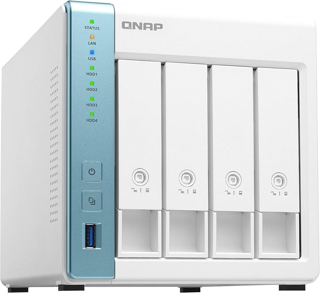 QNAP 250557 TS-431K 8TB 4 Bay Desktop NASLösung|Installiertmit4x2TBWesternDigitalRedFestplatte 8 TB