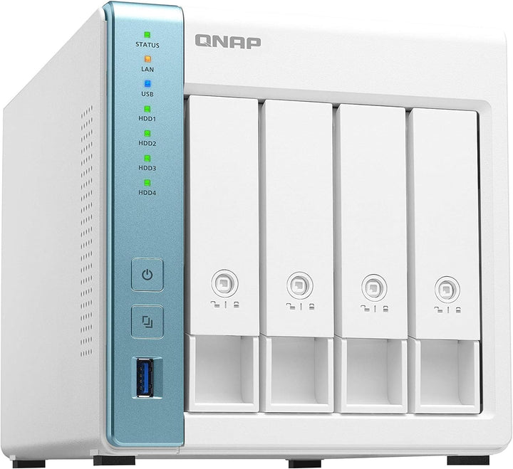 QNAP 250557 TS-431K 8TB 4 Bay Desktop NASLösung|Installiertmit4x2TBWesternDigitalRedFestplatte 8 TB