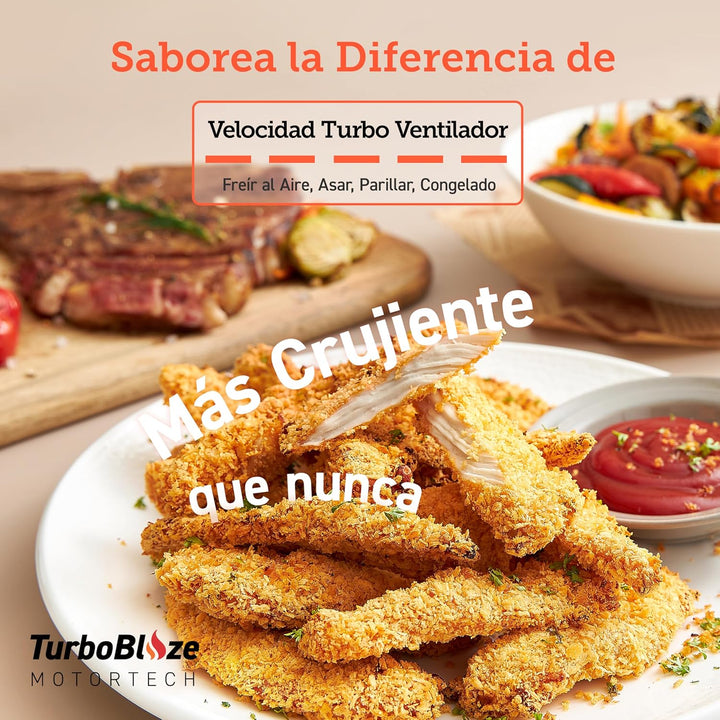 COSORI Turbo Blaze Luftfritteuse, 6 l, Air Fryer, 46% schneller, mit DC-Motor, 9-in-1-Öl-Fritteuse m