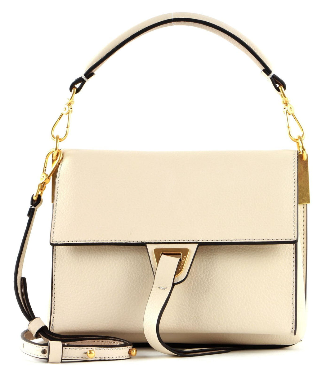 Coccinelle Louise Small Handbag Lambskin White/Powder Pink