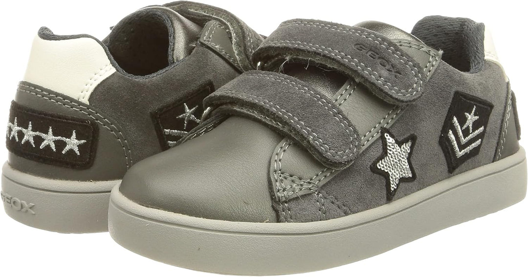 Geox Herren J Kathe Girl ASneakers 29 EU Dk Grey, 29 EU Dk Grey