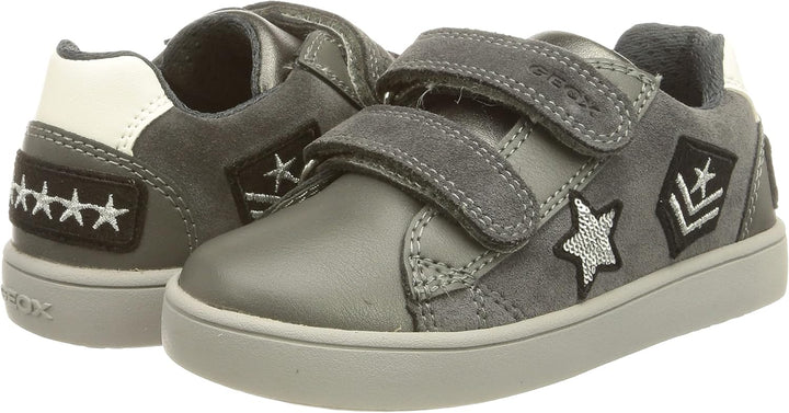 Geox Herren J Kathe Girl ASneakers 29 EU Dk Grey, 29 EU Dk Grey