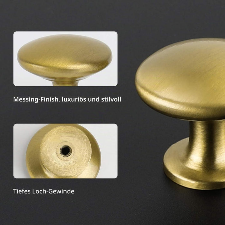 LONTAN 20 Stück Möbelknöpfe Gold Küchenknöpfe Schrankknöpfe Türknopf Gold Schrankknöpfe Vintage Schu
