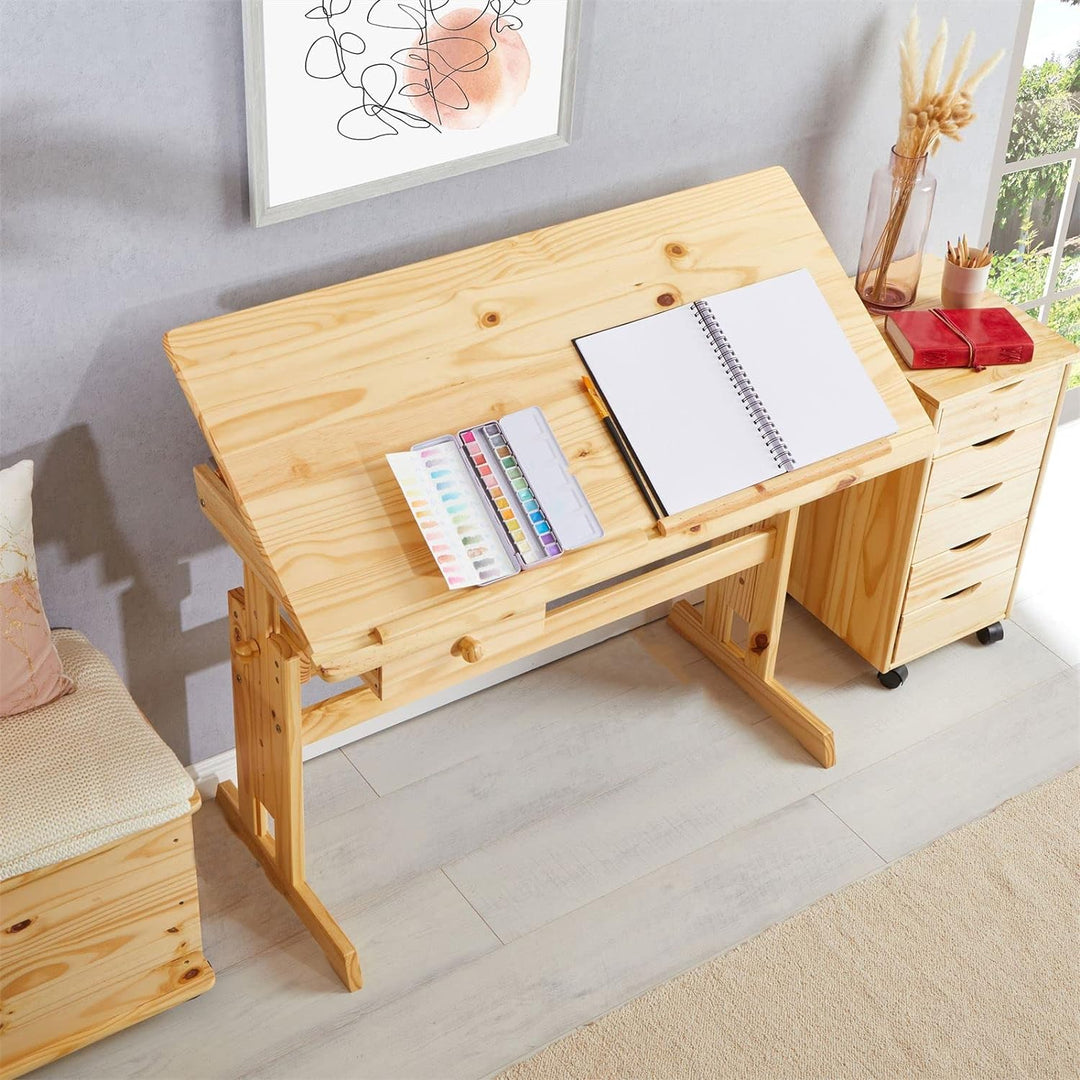 IDIMEX Kinderschreibtisch Flexi mit Kippfunktion und Höhenverstellung, praktischer Schreibtisch aus