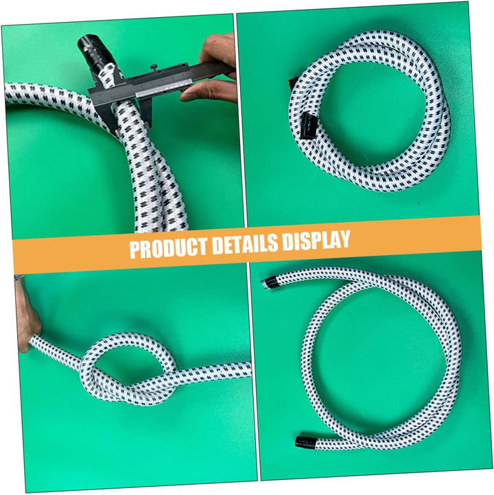 Homoyoyo Hitzebeständiger Dampfschlauch für Bügeleisen Flexibler Pvc nylon Ersatzschlauch für Dampfb