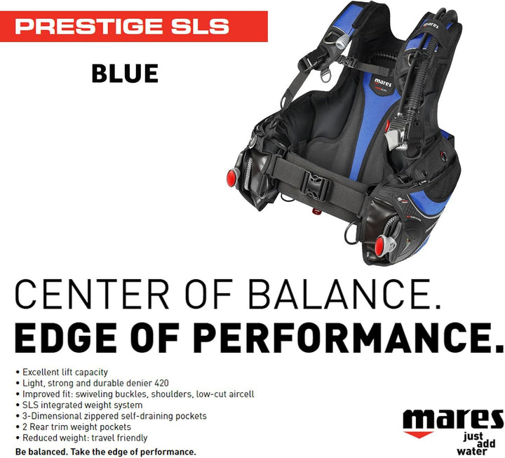 Mares Herren 417224 tauchweste, blau, M