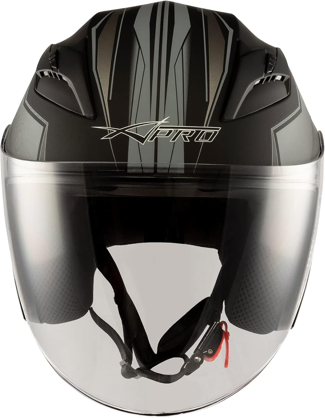 Motorradhelm Doppeltvisier City Jet Zertifikat ECE 22-06 Scooter 61-62 cm (XL) Matt Silber
