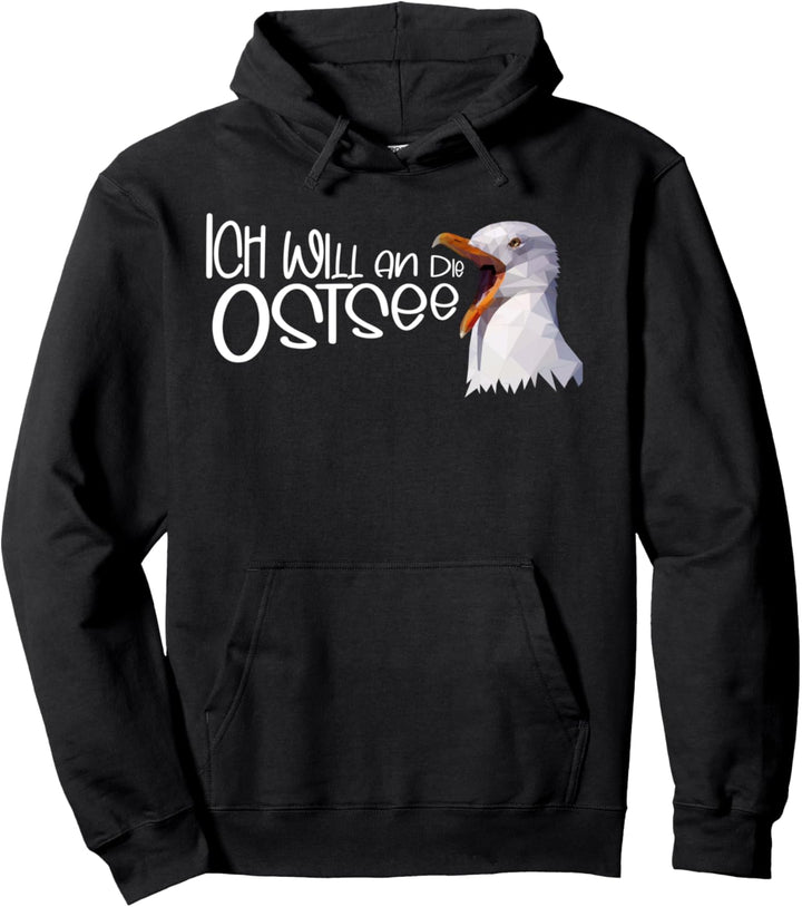Ostsee Urlaub Küste Ostseeküste Möwe norddeutsch Möwen Pullover Hoodie