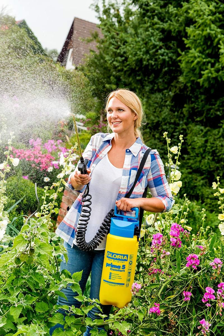 GLORIA Drucksprüher prima 5 Comfort | 5 L Gartenspritze/Drucksprühgerät | Komfortable Ausstattung: 2