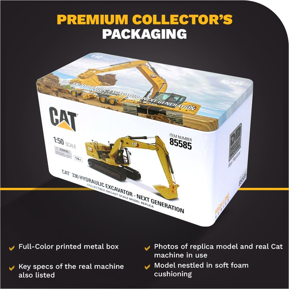 Diecast Masters 85585 - Cat 330 Hydraulikbagger Next Generation, Massstab 1:50, ab 14 Jahren, in Ble