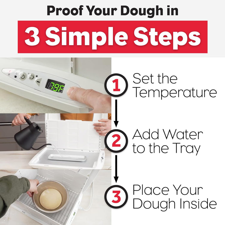 Brod and Taylor Regal-Set, Edelstahl Proofer and Slow Cooker weiss, Proofer and Slow Cooker