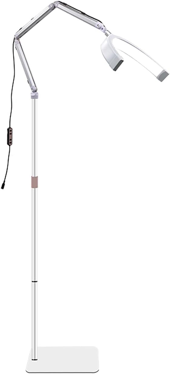 LED Halbmond Beauty Light Farbtemperatur 3000K-6000K Schwenkbar stabile Stand & Telefonhalterung Wei