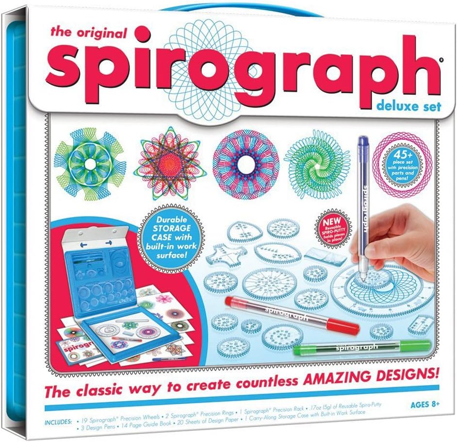 The Original Spirograph - Deluxe Set - Arts and Crafts - Kids Aged 8 Years and Up - Gift for Boy or