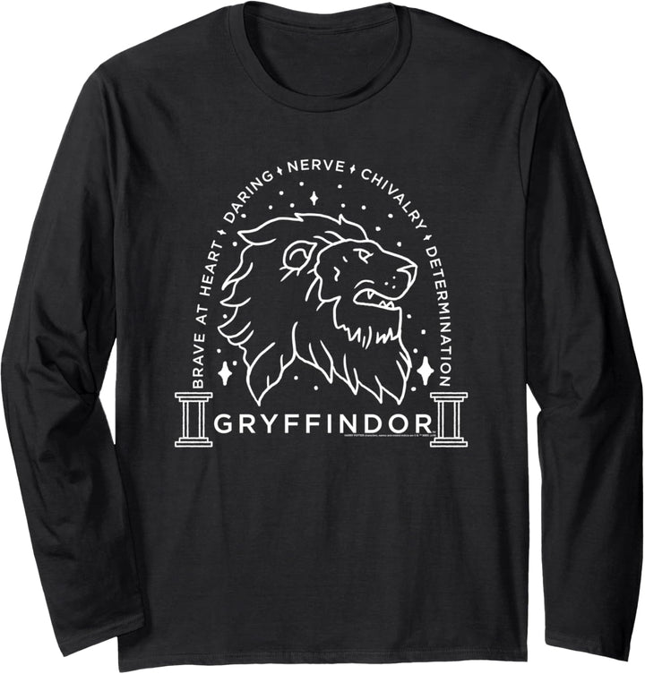 Harry Potter Gryffindor Lion Traits Langarmshirt