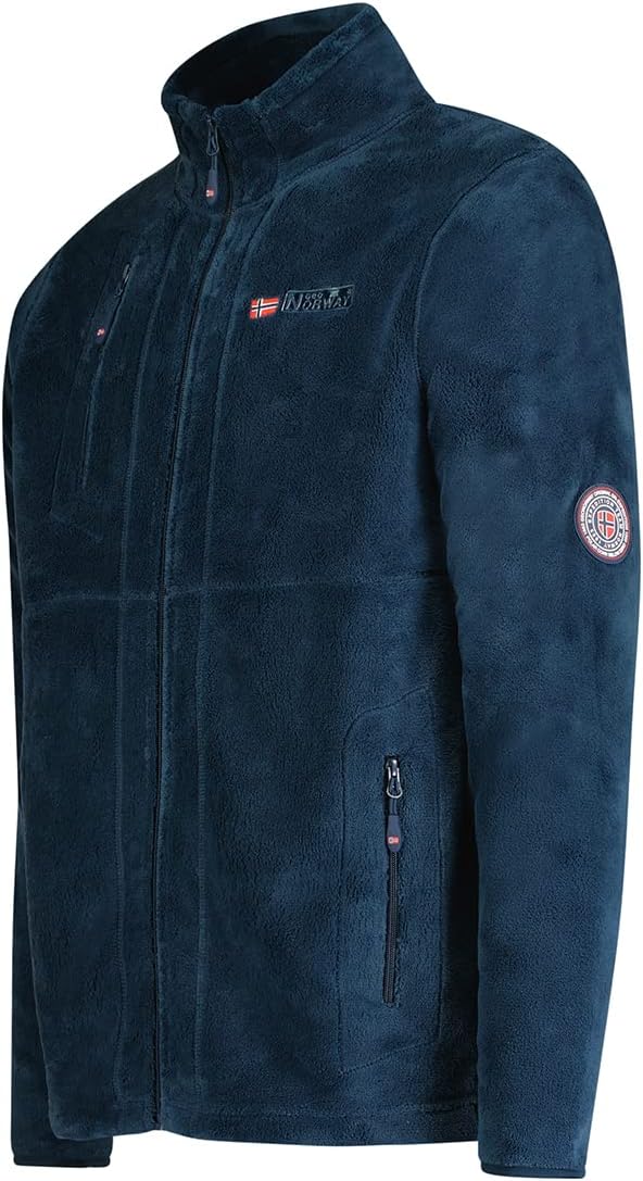 Geographical Norway Fleecejacke für Herren, Navy M-L