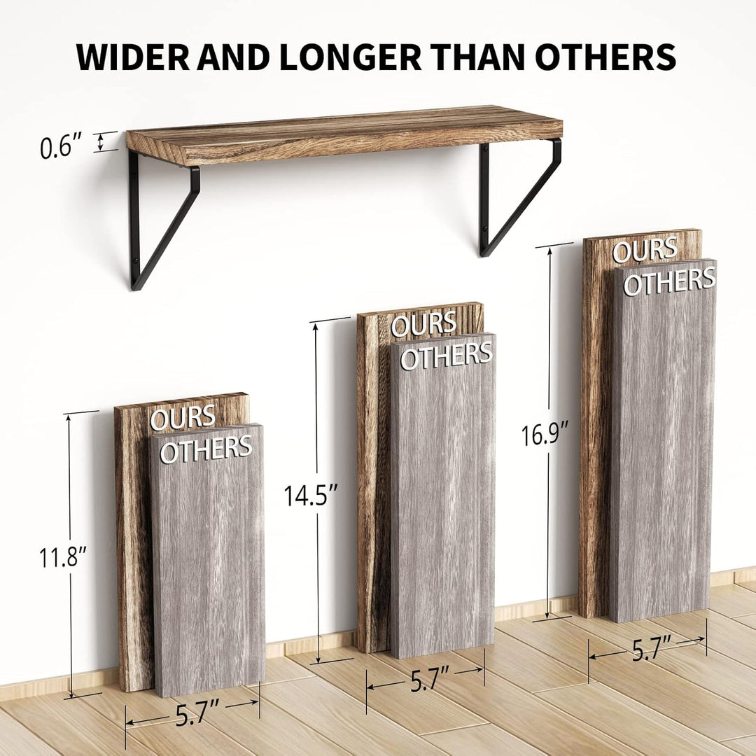 Love-KANKEI Schweberegal Breit 3er Set Regal Wandmontage Wandregale für Wohnzimmer Schlafzimmer Küch