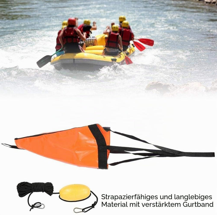 MAGT Drift Sock Sea Anchor, 32-Zoll-Drift Anchor Angelanker Zubehör Boje Ball Float Leash Sea Brake