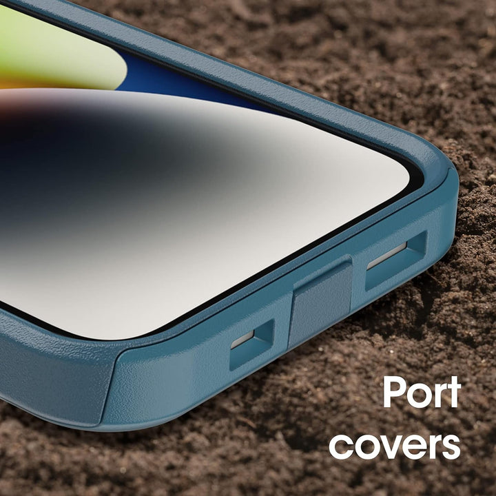 OtterBox Commuter-Serie für iPhone 14 & iPhone 13, Polycarbonat, kabelloses Laden, Blau Pendler-Seri