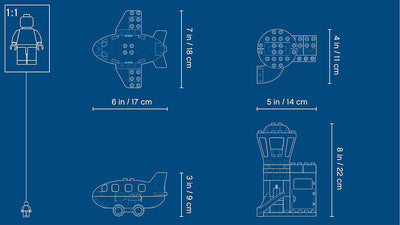 LEGO 10871 DUPLO Flughafen, Bauset mit Flugzeug für Kinder ab 2 Jahre Single, Single