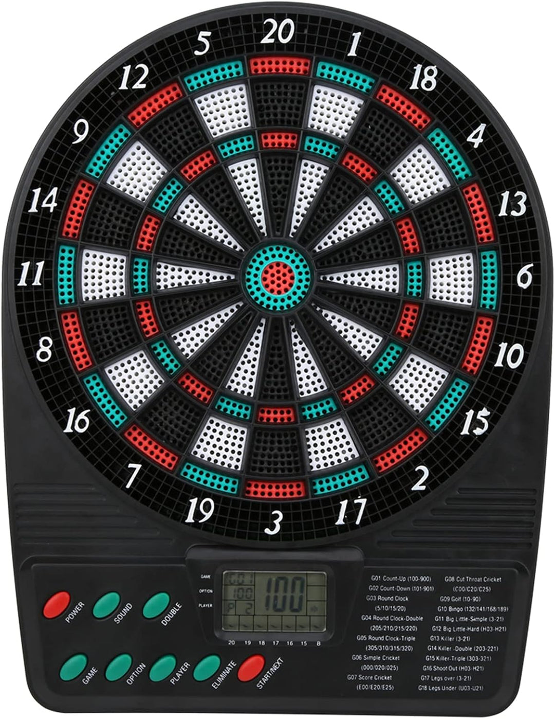 Elektronische Dartscheibe, Elektronischer Dart, Soft-Dartscheiben-Set mit Automatischer Wertung, Fam