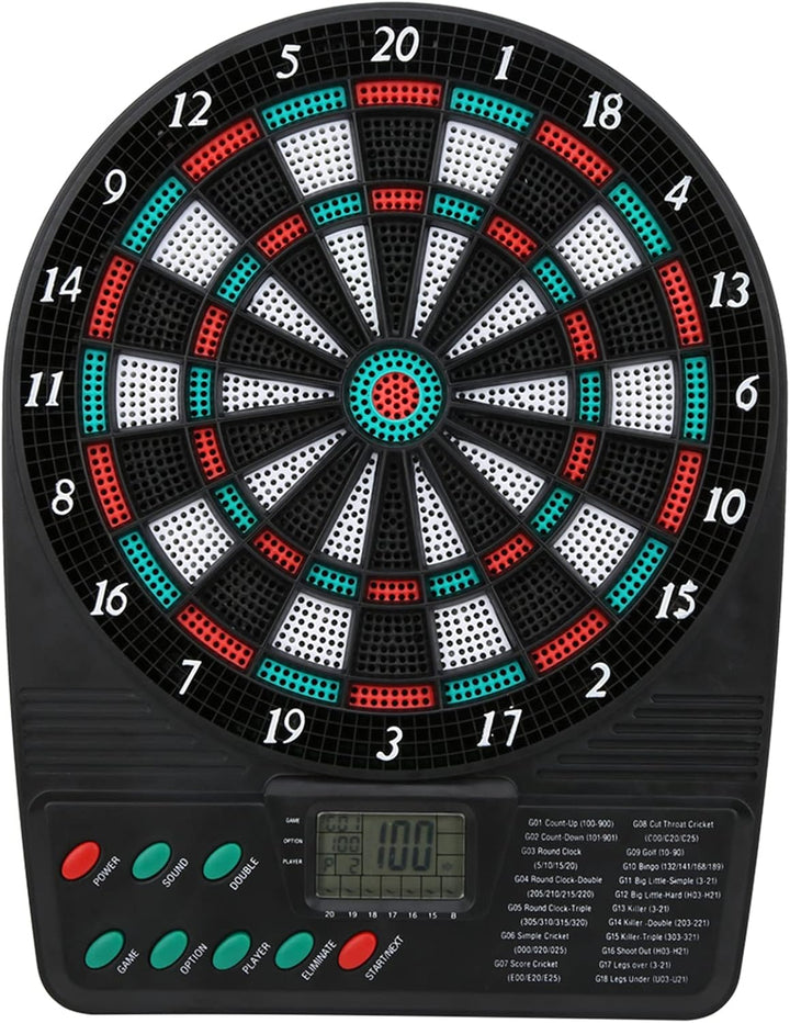 Elektronische Dartscheibe, Elektronischer Dart, Soft-Dartscheiben-Set mit Automatischer Wertung, Fam
