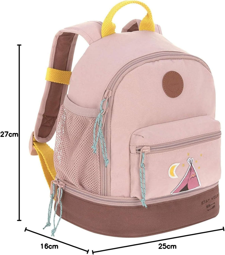 LÄSSIG Kinderrucksack mit Brustgurt Kindergartentasche Kindergartenrucksack 27 cm, 4,5 Liter oben, 1