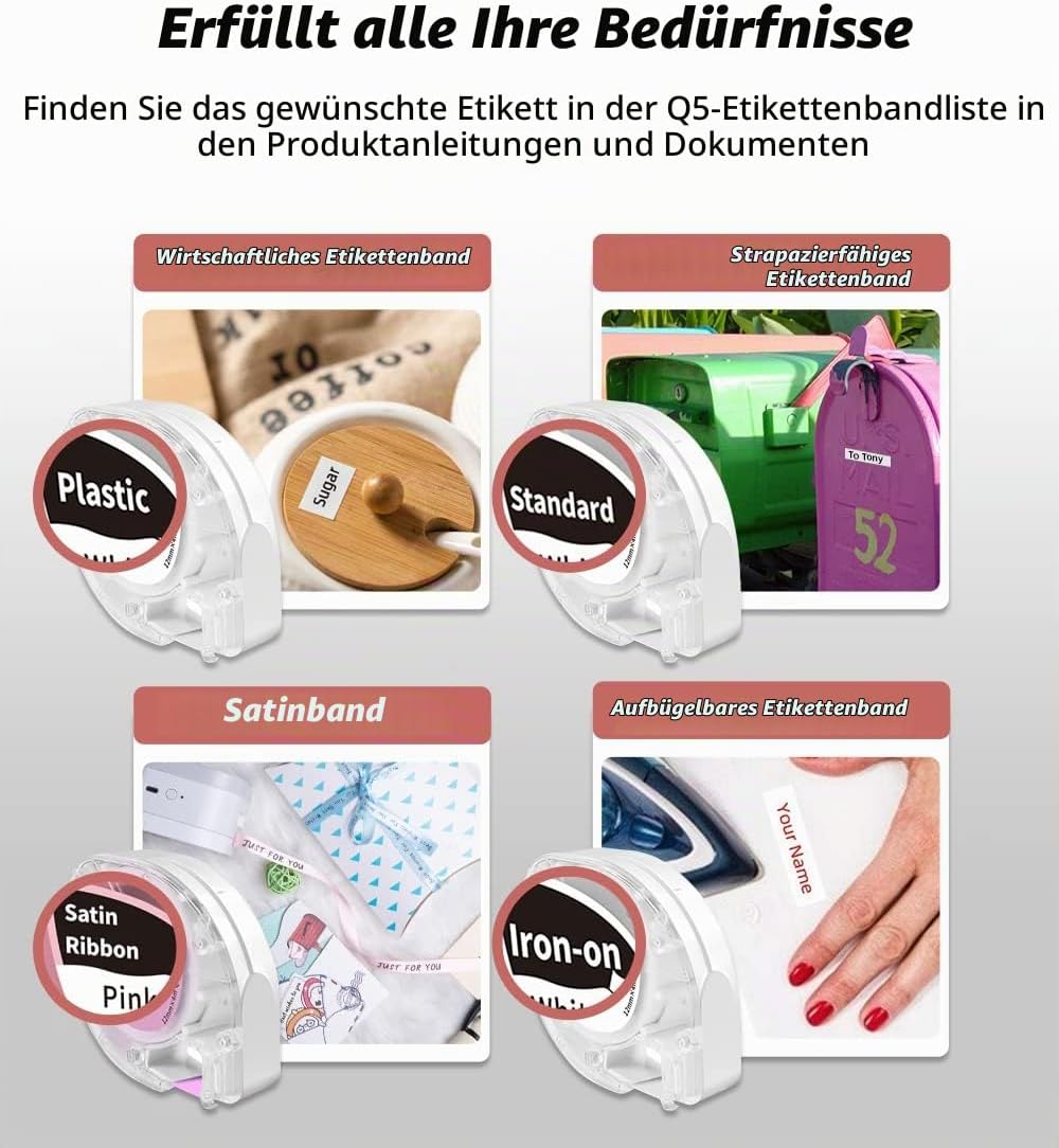 Phomemo P12 Pro Beschriftungsgerät Handgerät | Mini Bluetooth Etikettiergerät mit Etikettenband | US