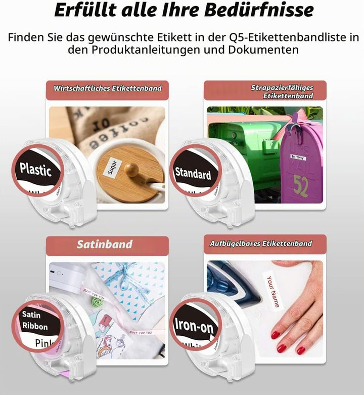 Phomemo P12 Pro Beschriftungsgerät Handgerät | Mini Bluetooth Etikettiergerät mit Etikettenband | US