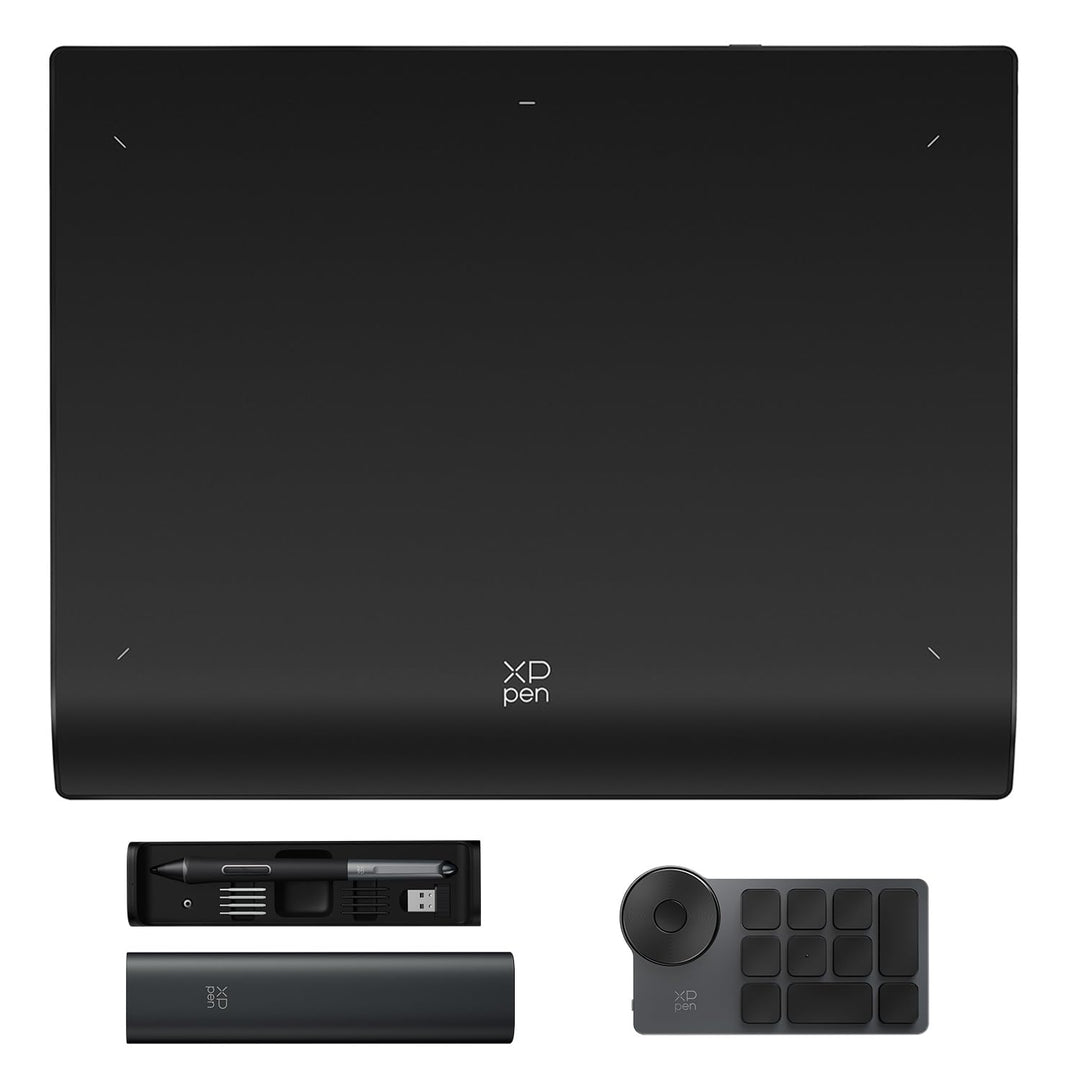 XPPen Pro MW Gen2 Grafiktablett mit X3 Pro 16384 Druckstufen Stift, 9x6 Zoll Digitales Grafiktablet